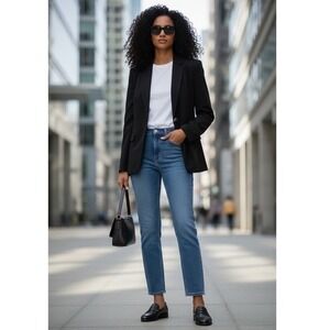 Calvin Klein Women's Blazer Jacket Size 12 with Gold Accents business casual